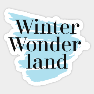 Winter wonderland Sticker